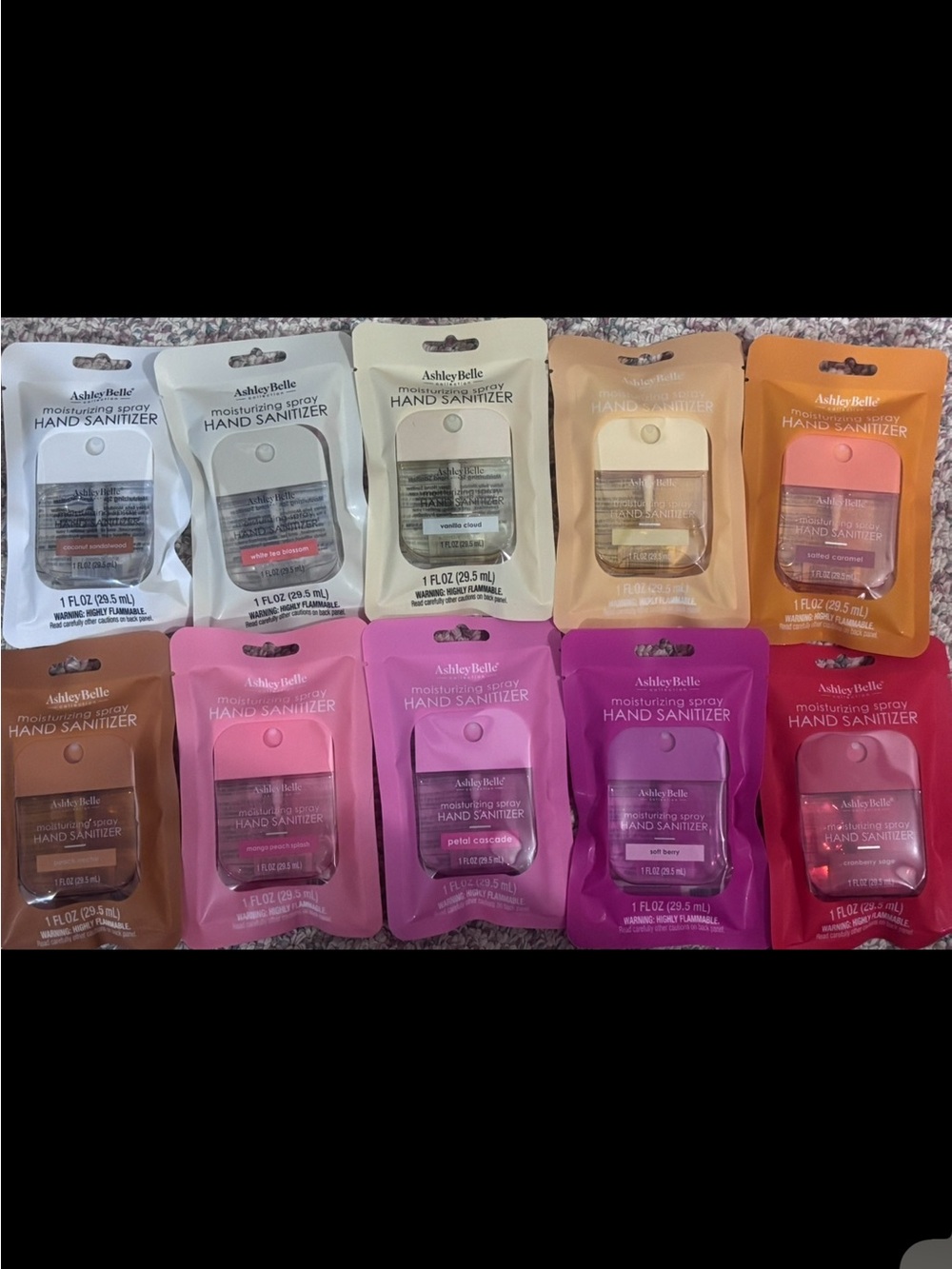 AshleyBelle Hand Sanitizers
1 for $6 or All for $55